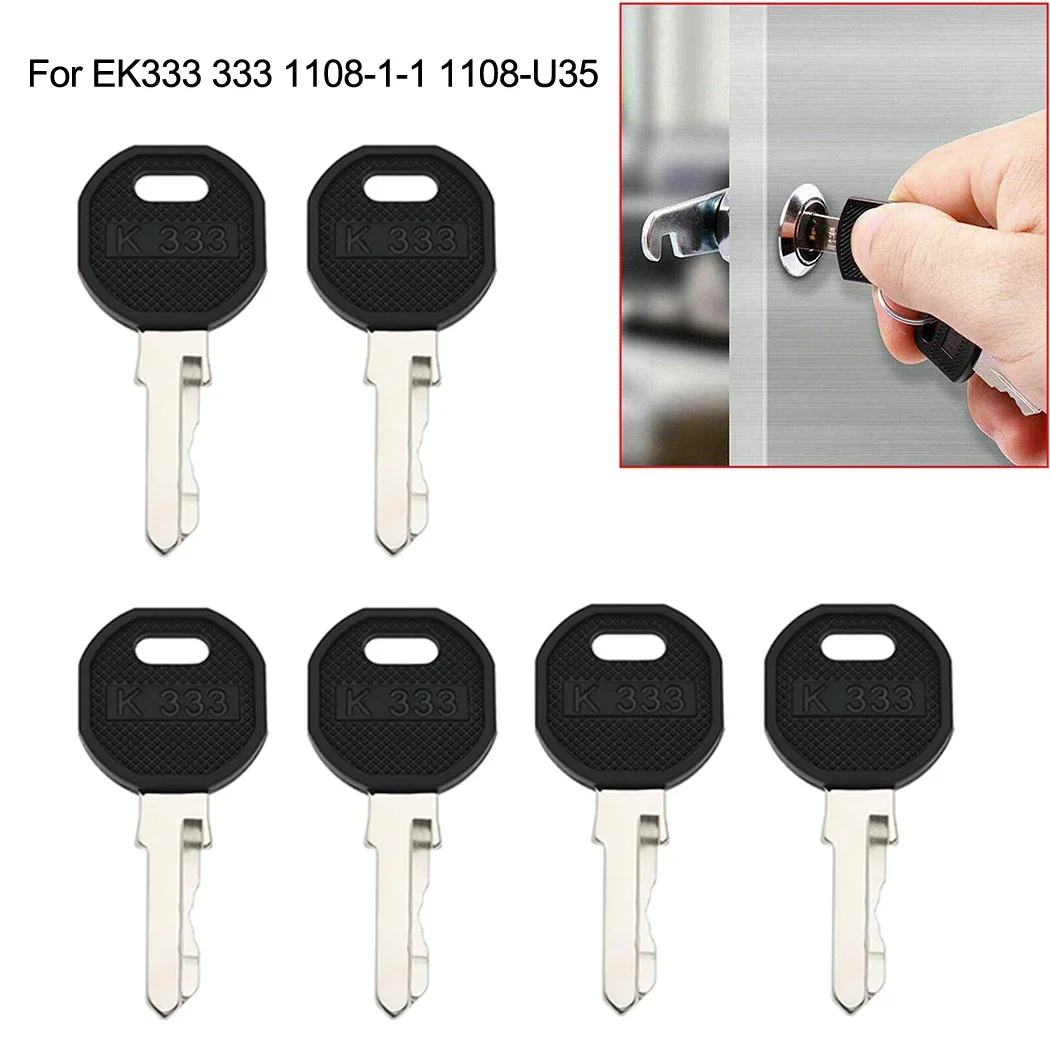 6pcs Cabinet Key Replacement For EK333 333 110811 1108U35 Compatible With For APC And For Hoffman Lock Systems