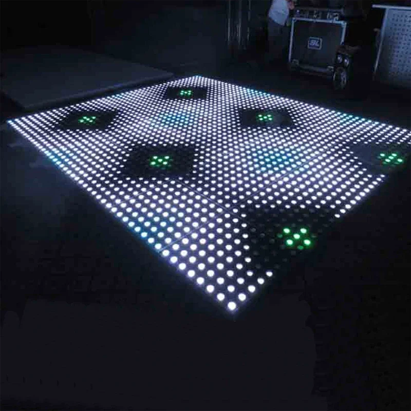 3D tempered glass magnet dance brick nightclub party LED digital dance tiles panel brick lamp interactive