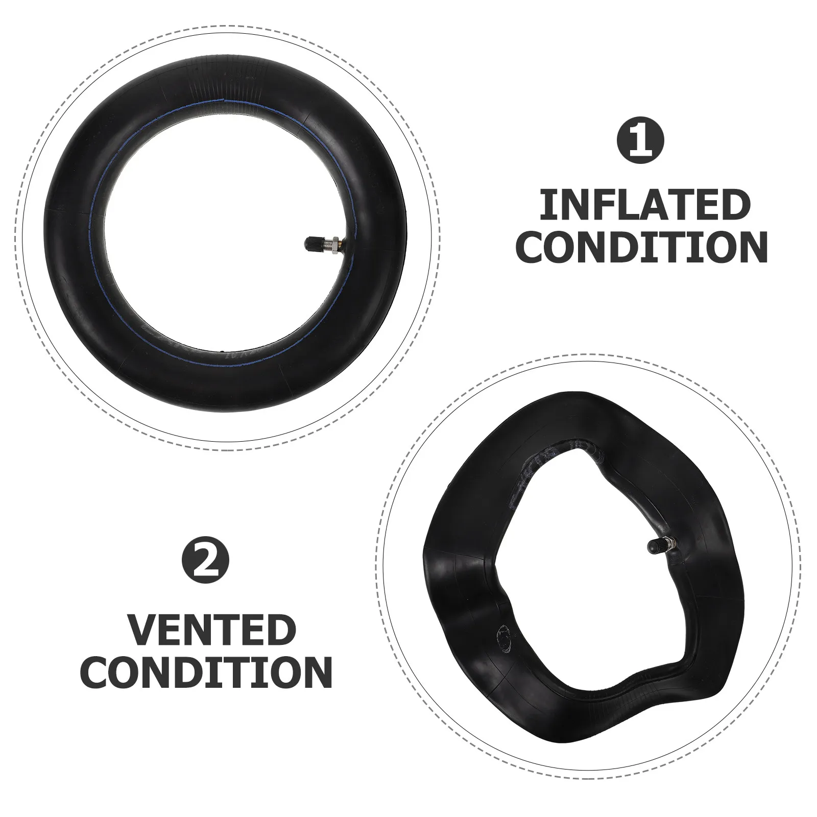 

Professional Electric Scooter Inner Tube High Wear Resistance Low Temperature Resistance Easy to Install and Carry