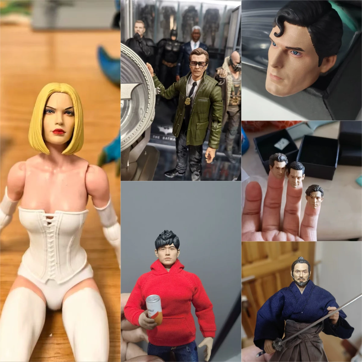 Figura de acción personalizada a escala 1/12, cabeza masculina femenina esculpida para Mezco SHF TBL de 6 pulgadas, juguetes de colección corporal