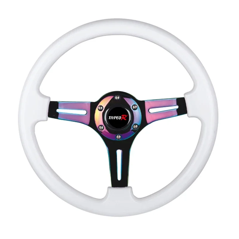 Personality Modified Car Steering Wheel 350mm Vintage Universal Steering Wheel