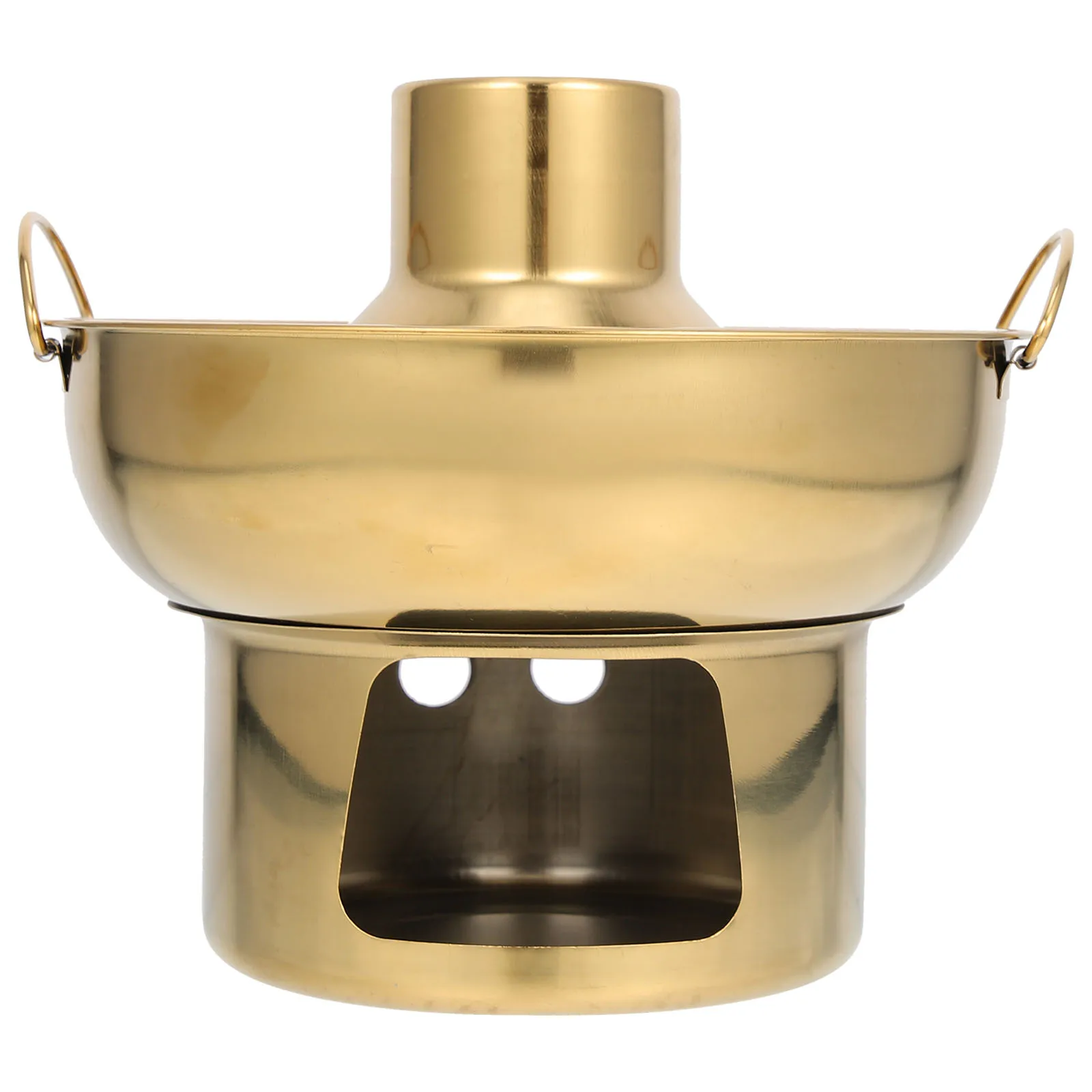 

2pcs Dessert Pot Stainless Steel Fruit Cooking Bowl Ice Cream Candy Hot Pot Heat Saving Energy Food Grade