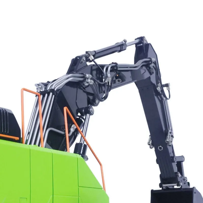 1/14 Maßstab RC Hydraulikbagger EC380 Ferngesteuertes Radbagger-Fahrzeug mit Greifer für Bauarbeiten