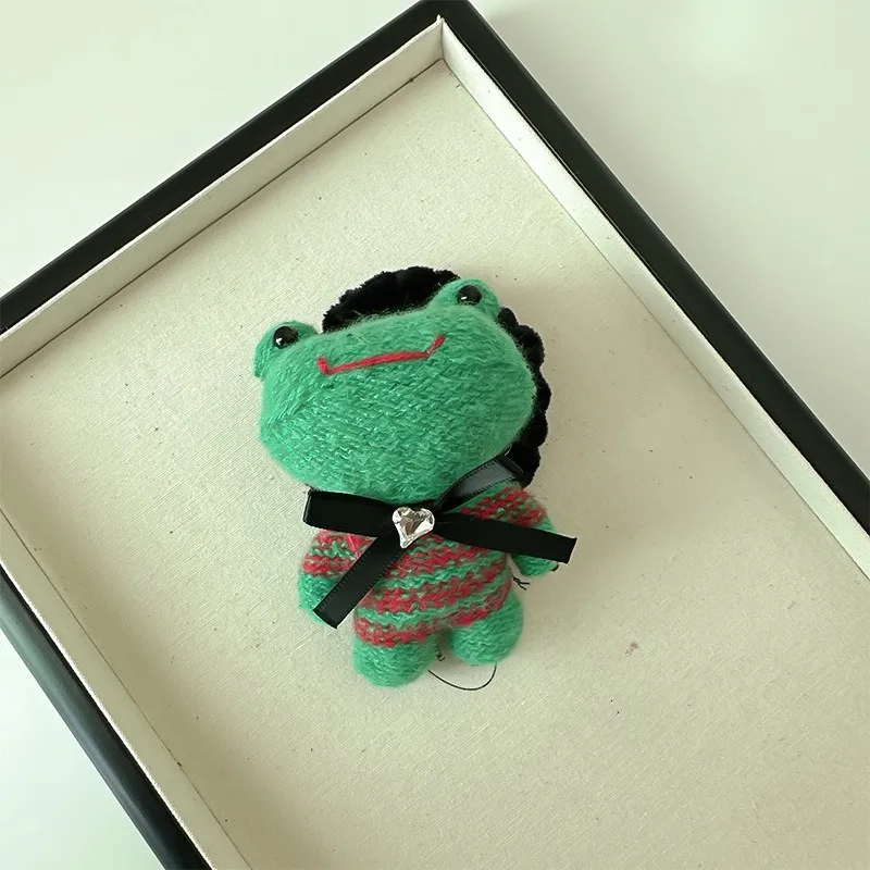 2 قطعة/1 قطعة إكسسوار شعر على شكل ضفدع صغير لطيف مربوط بذيل حصان ، حبل عقال عالي المرونة ، إكسسوار شعر كرات اللحم جديد