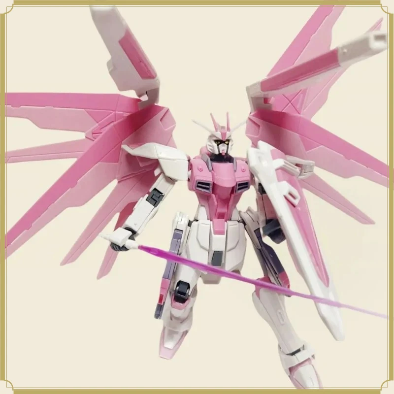

ZGMF-X10A HG 1/144 Freshman Freedom Mecha Assembly Model Action Figures Cherry Blossom Color Scheme Children Toy Gift Decorate