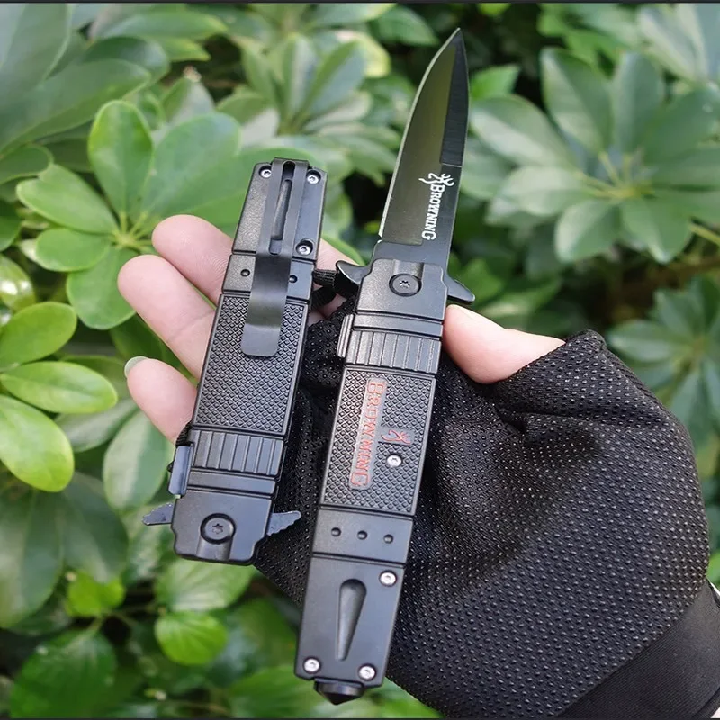 Wilderness Survival Tactical Knife Portable Small Lightweight Sharp Foldable Prey Knife Browning Folding Pocket EDC Knife