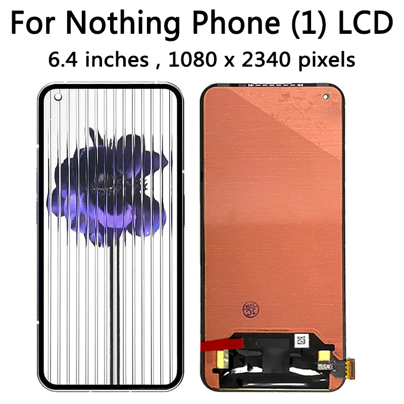 6.55”inch OLED For Nothing Phone (1) LCD Nothing Phone1 A063 Screen Frame+Touch Digitizer For Nothing Phone One LCD