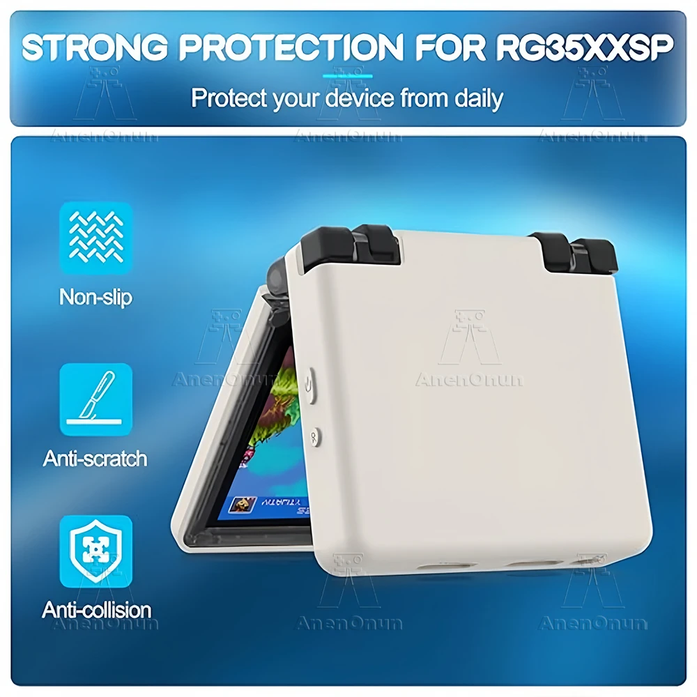 Rg35xxsp capa protetora com cordão anti-queda anti-risco antiderrapante de alta qualidade silicone branco acessórios de capa macia