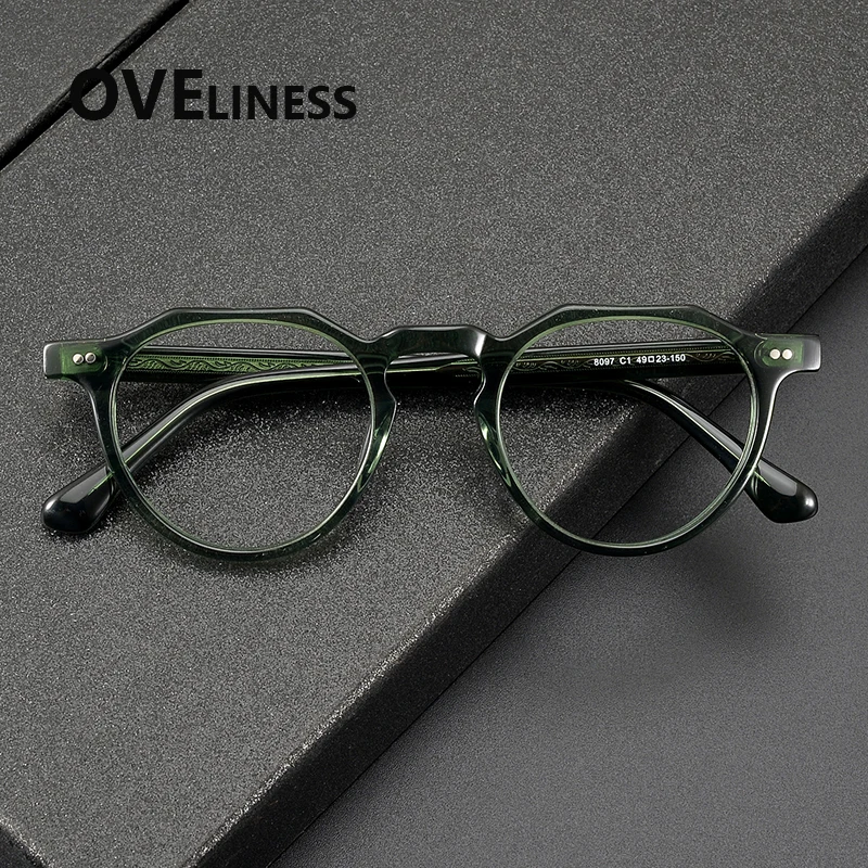 2025 Tortoise Acetate Eyeglasses Frame for Men women Handmade Oval Round Classical Ladies Glasses frame eyewear spectacles