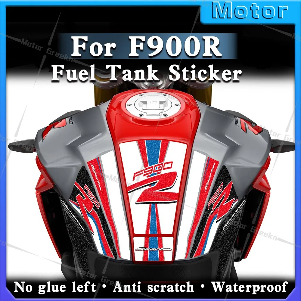 For F900R F 900 R 2019-2024 Motorcycle Frosted Fuel Tank Pad Protector Sticker Scratch-Proof Accessori Set Triple Black Decals