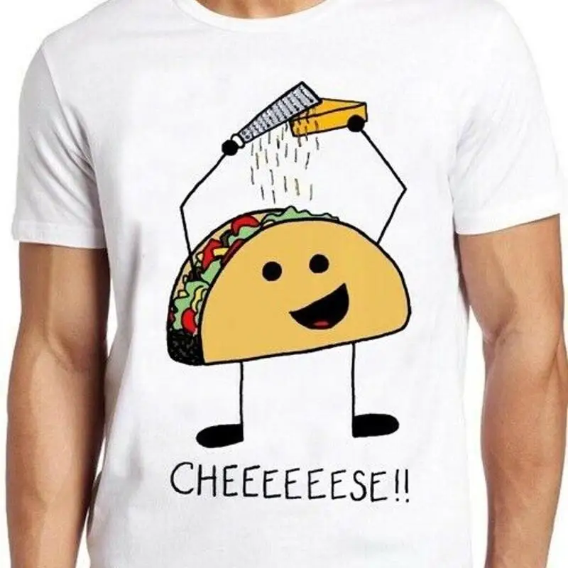 Taco rallador de queso diseño gráfico divertido regalo genial camiseta M248