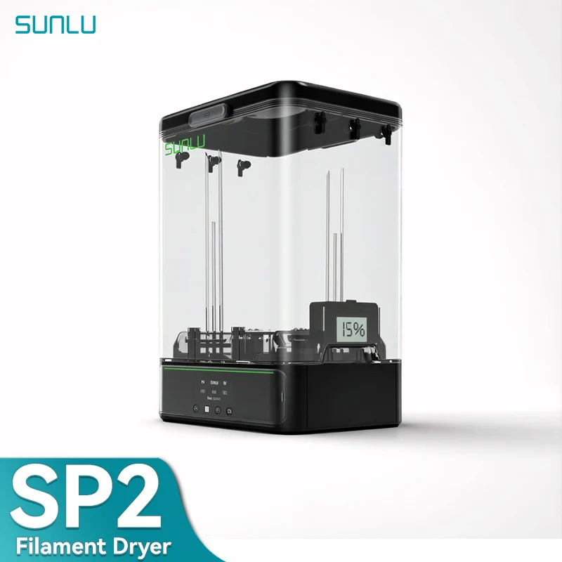 SUNLU Official SP2 Filament Dryer Box Fast Heating 70°C in 15mins Large Capacity Fits 0.25-3KG Filament Spool Storage Box