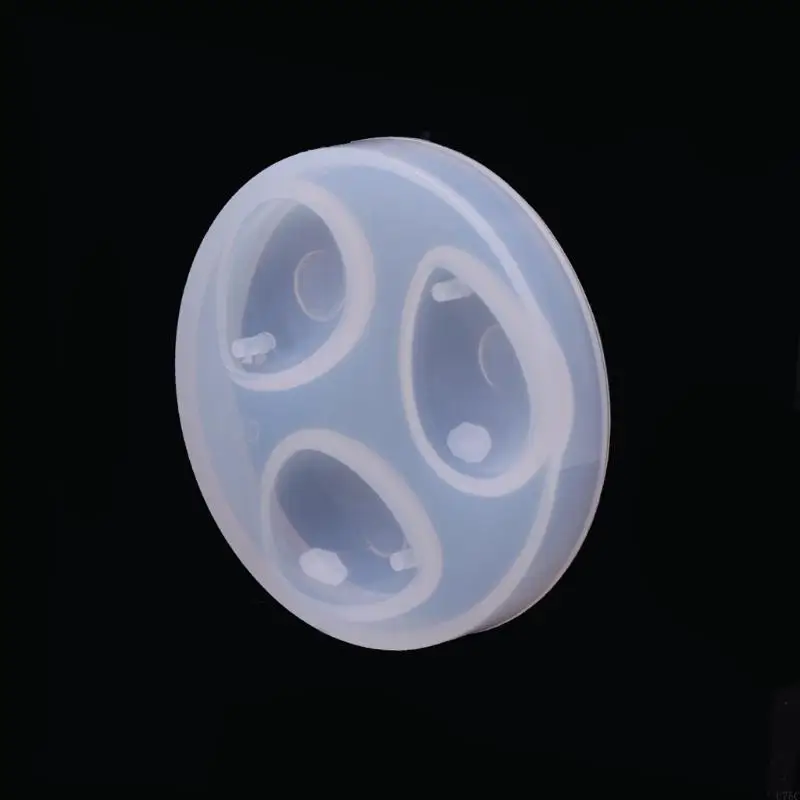 Molde fundición silicona joyería gema U75C para aretes epoxi resina que fabrican moldes fundición forma