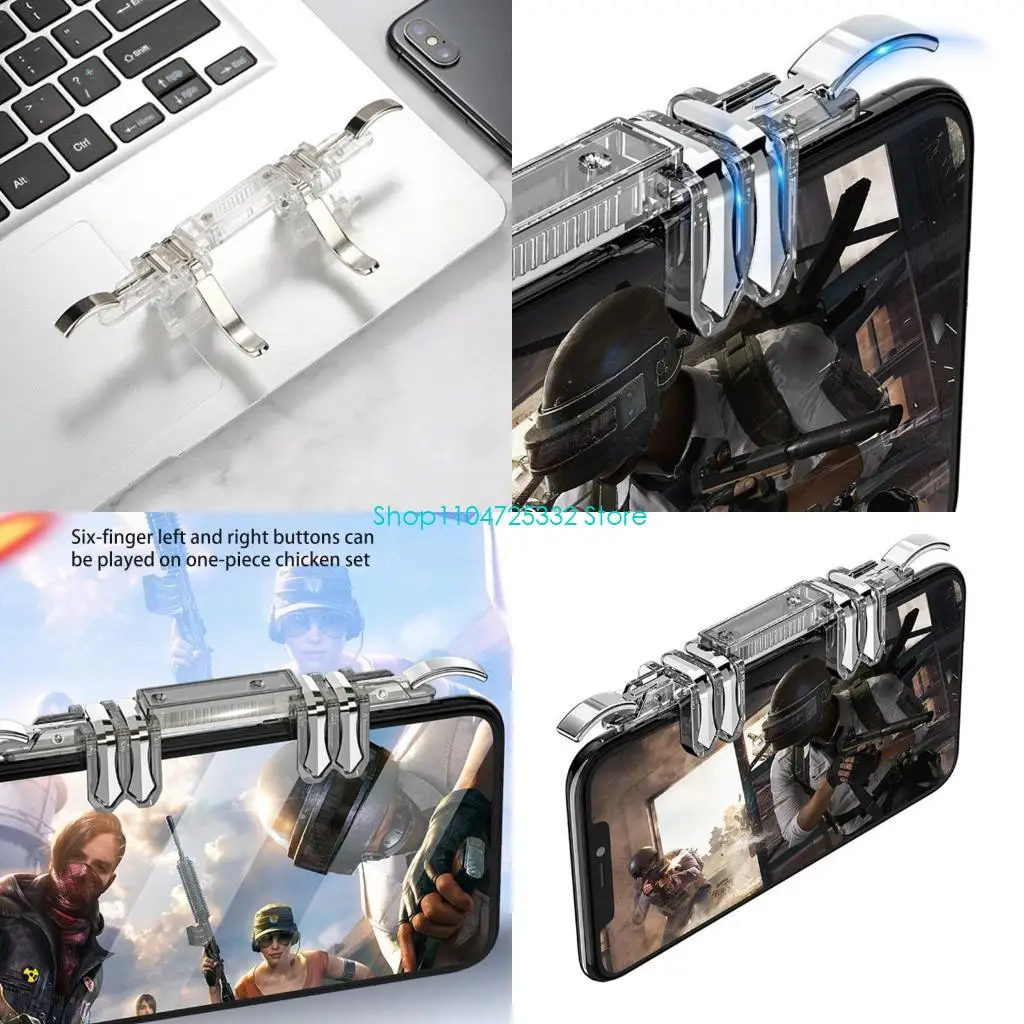 P5EA Metal Smartphone Mobile Gaming Trigger For Mobile Gamepad Aim Button