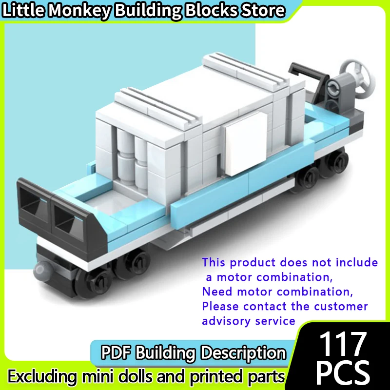 

City Car Model MOC Building Bricks Small Railway Transport Wagon Modular Technology Children Holiday Gifts Assemble Toys Suit
