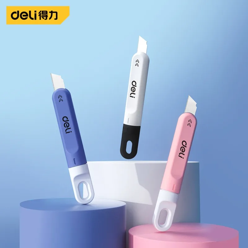 Deli Mini Utility Knife,Small Rotating Opener Box Cutter Box Opener Unpacking God Tool Paper Cutting Hand For School Office Home