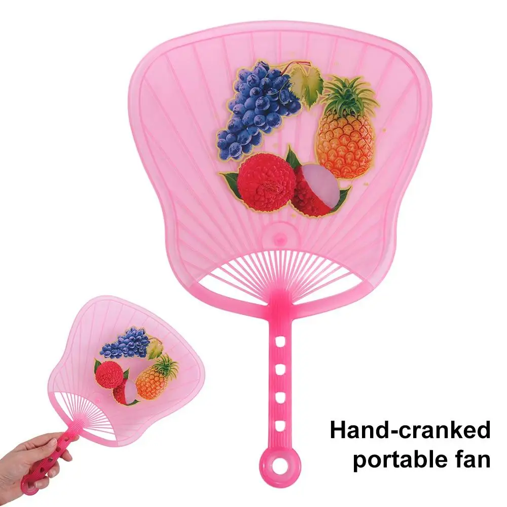 

Color Random Cute Children Cartoon Fan Plastic Cartoon Hand Held Fan Handheld Lightweigh Print Gift Fan Kids Gifts