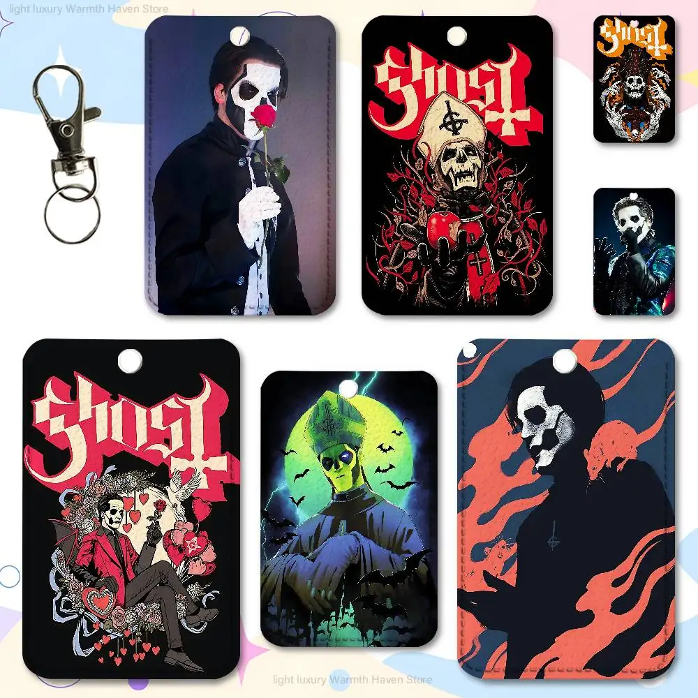 

G-Ghost Band PaPa Custom Access Card Case Leather Card Holder Transportation Card Case Gifts