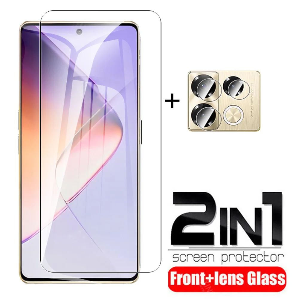 2in1 Tempered Glass Case For Infinix Note 40 Screen Protector For Infinix Note 40 Note40 6.78 inches Camera Lens Protective Film