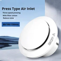 Entrada de aire tipo prensa circular, salida de escape ajustable, sistema de aire fresco a prueba de polvo con salidas de aire de retorno filtrado