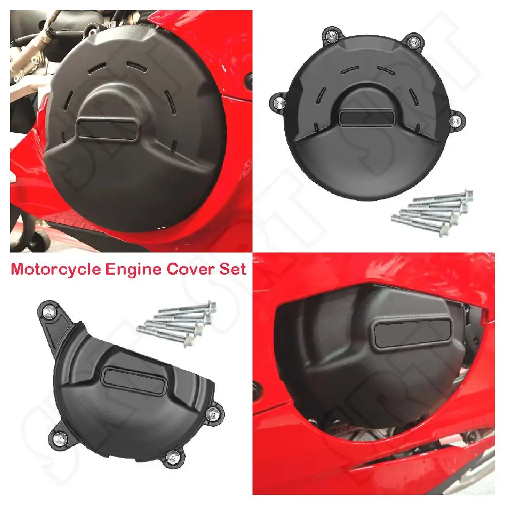 

Fits for Ducati Panigale V4 V4S ABS 2018 2019 2020 2021 2022 2023 Motorcycle Engine Cover Set Stator Case Protection Guards Kits