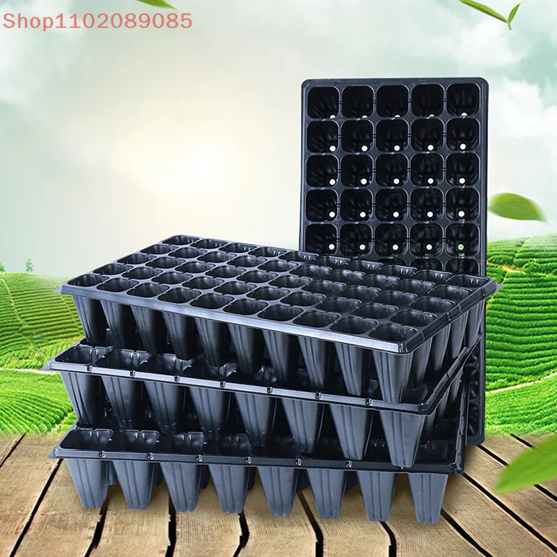 

60g/6 Packages Of Seedling Tray Planting Tray Porous Box To Deepen The Balcony Seedling Cutting Vegetables Thickened Hole Tray