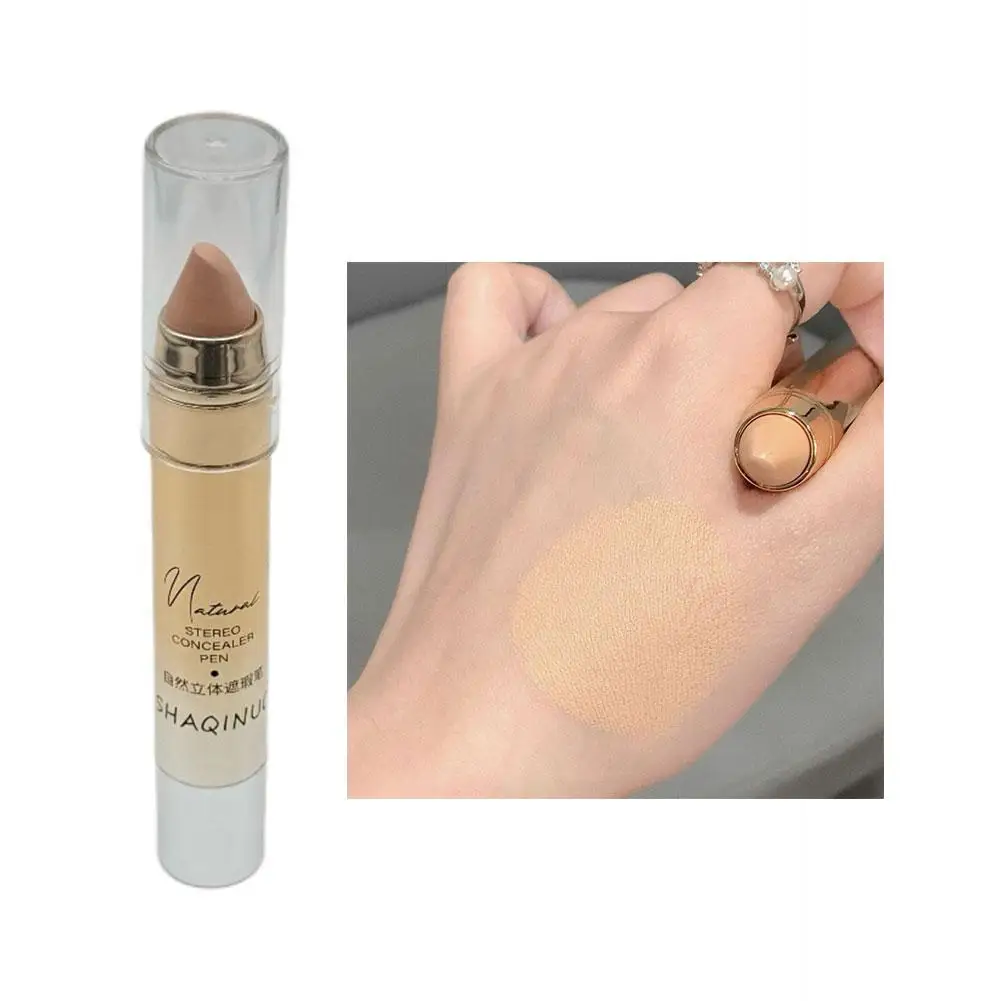 3 Color Concealer Crouching Silkworm Brighten Natural Acne Cover Circles Concealer Crouching Silkworm's Eye 3d Spots ﻿ Blac K1l4