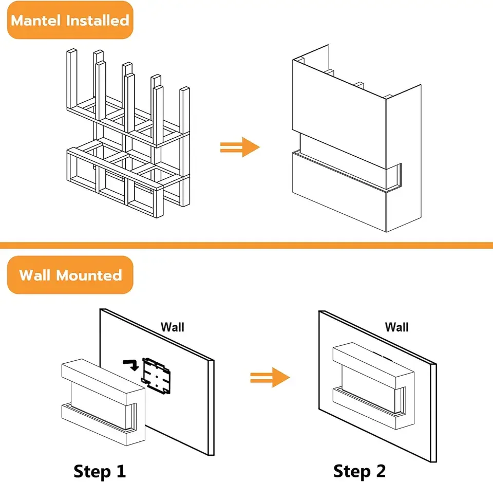 Custom Sized Insert Fireplace 72 100 Inch Led Electric Fireplace Without Heater