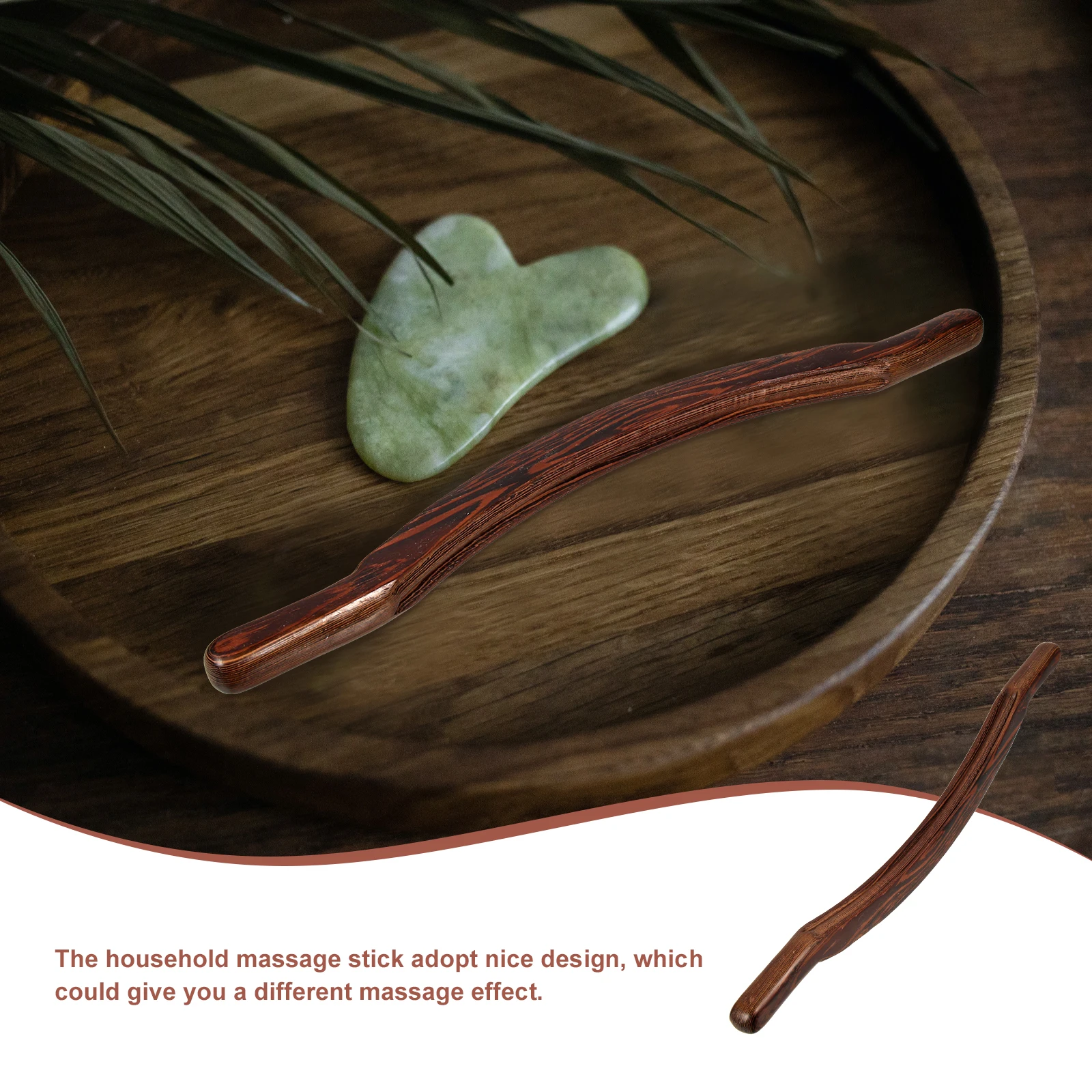 

Portable Wooden Muscle Roller Stick Body Massager Tool For Back Shoulder Relief Fatigue Recovery Home Travel Use
