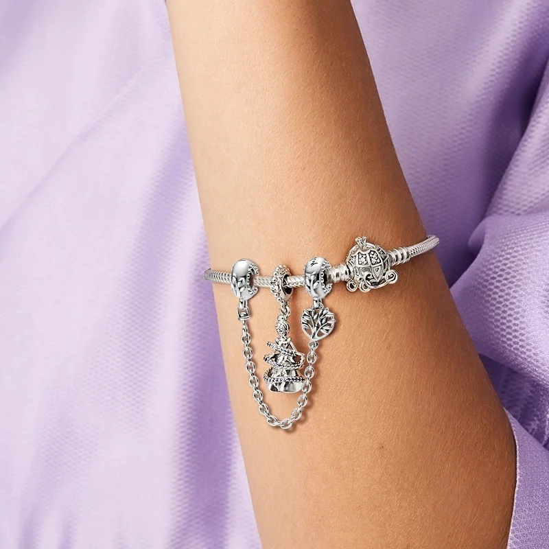 حار بيع سلسلة متعددة سحر الخرزة قلادة تنطبق على الأصلي الأوروبي تصفيح الفضة والمجوهرات DIY بها بنفسك صنع هدية رائعة فريدة من نوعها