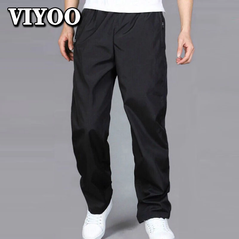 

Men's 5XL Oversize Summer Winter Sweatpant Trouses Traksuits Track Pant Quick drying Sportswear Trousers Baggy Wide Pant For Men