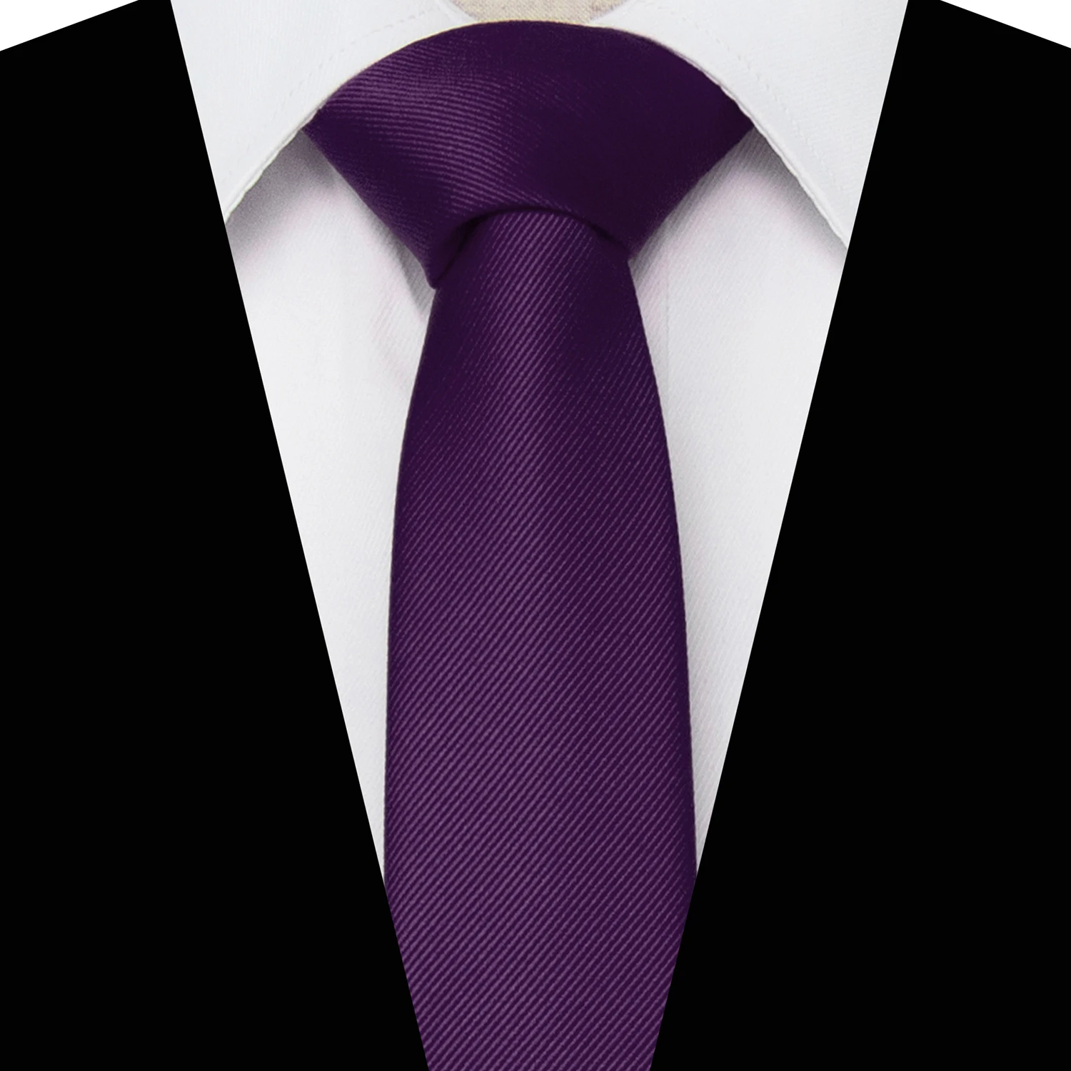 Cravatte classiche da uomo solide Cravatte skinny sottili da 6 cm Cravatte in tessuto jacquard solido per regalo di festa aziendale per matrimoni da uomo