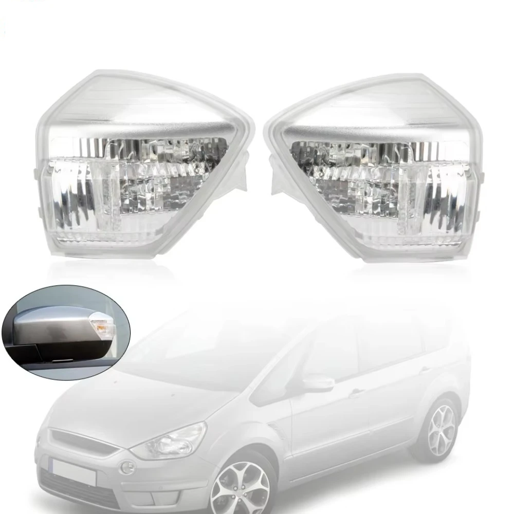 1Pair Car Side Rearview Mirror Blinker Indicator Turn Signal Lamp For Ford S-Max Galaxy 2006-2015 Escape Kuga 2008 C-Max