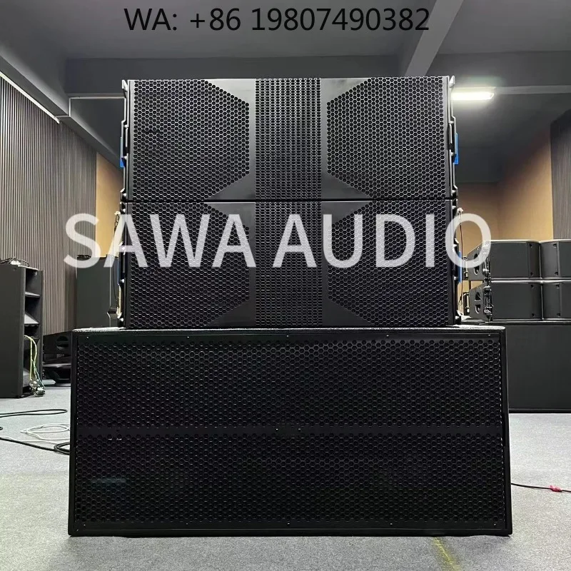 

Dual 12 Inch Line Array Speaker Dual MF & HF Drivers Professional Stage Audio for Outdoor Concert