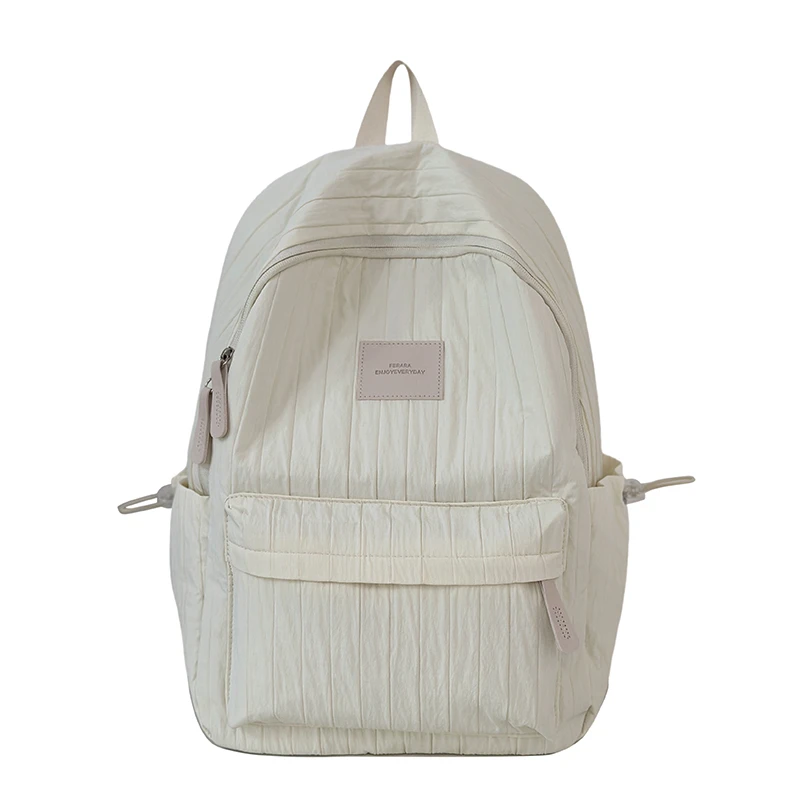 Zaini moda in filo solido in nylon Casual versatile 2025 Borse da donna di alta qualità Nuova borsa da donna di alta qualità Mochila Mujer