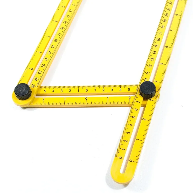 Professional Template Tool Angle Ruler Measuring Protractor Four-fold Ruler With Metric Inch Scale Gauging Tools meter measure