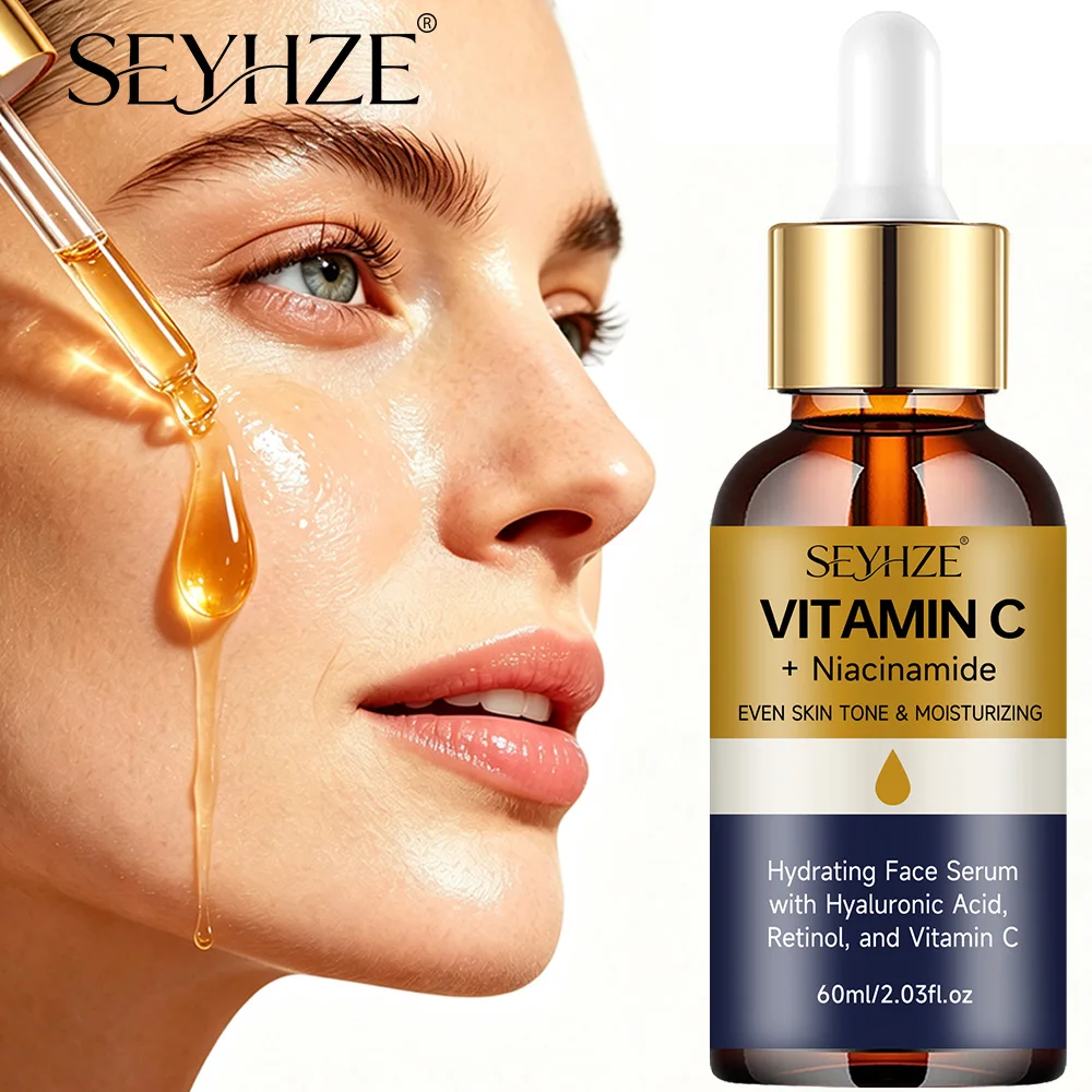 SEYHZE Collagen Essence Serum – Infused with collagen, ceramides, aloe vera, and centella asiatica. Firms skin, controls oil, an