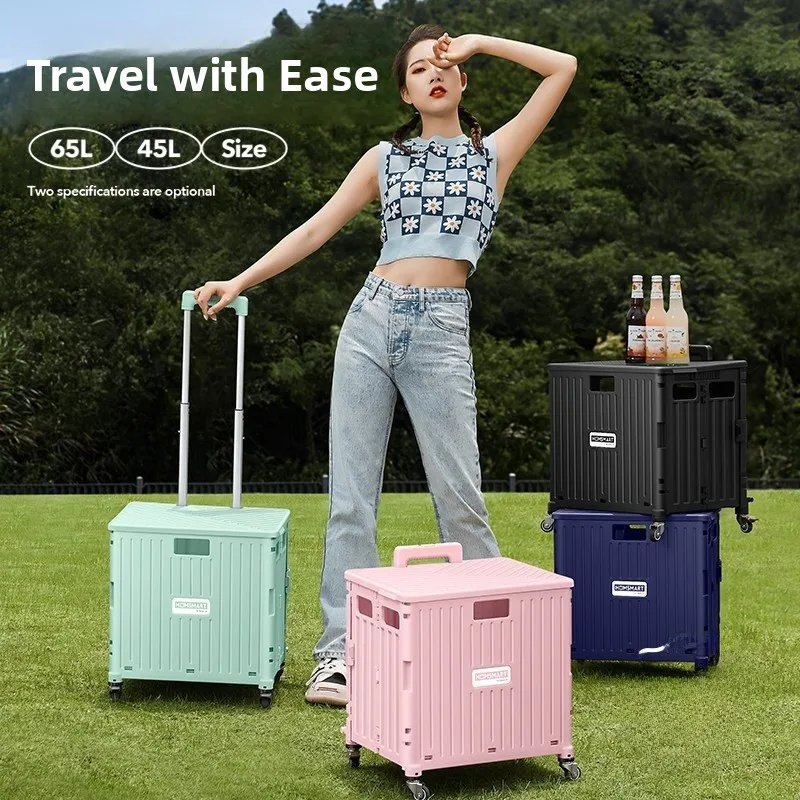 portable-shopping-cart-small-pulling-hand-drawn-camping-car-street-vending-vehicle-foldable-plastic-pp-iron-tube-material