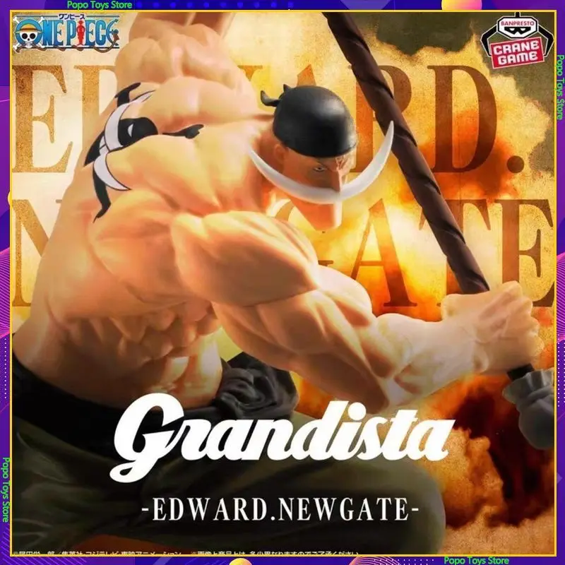 

In Stock Original Genuine Banpresto One Piece Grandista 21cm White Beard Anime Figure Pvc Collection Model For Boy Birthday Toys