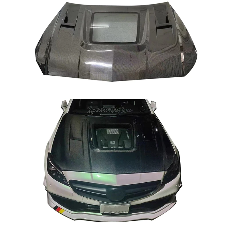 

IMP Style Carbon Fiber Engine Hood for CLS-CLASS W218 CLS63 Carbon Fiber Bonnet