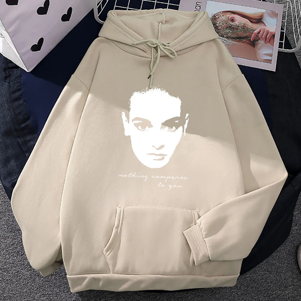 Sinead O'Connor 1966-2023 Print Hoodies Autumn Mens Long Sleeve Sweatshirt with Hooded Comfortable Soft Fleece Streetwear Hoody
