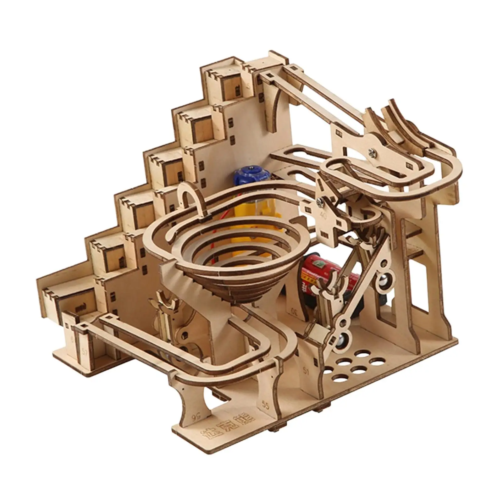 Marble Run Model Electrical 3D Wooden Puzzle Crafts Jigsaw Toys Building Toys for Hobby Valentines Day Gift Adults Kids