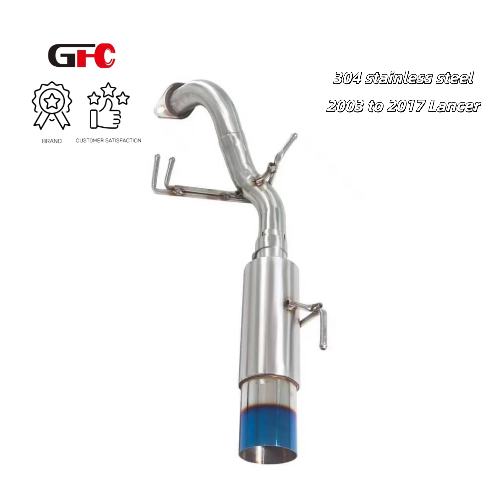 

Suitable for the 2.0L rear HKS gun of the Lancer from 2003 to 2017, featuring a sports car sound and valve muffler