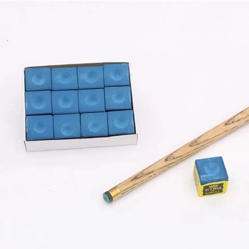 1Pc Stecca da biliardo Punta Stecca Gesso antiscivolo Blu/Verde Gessetti da biliardo Carbonatato di calcio Sport indoor Snooker Accessorio Stecca da biliardo