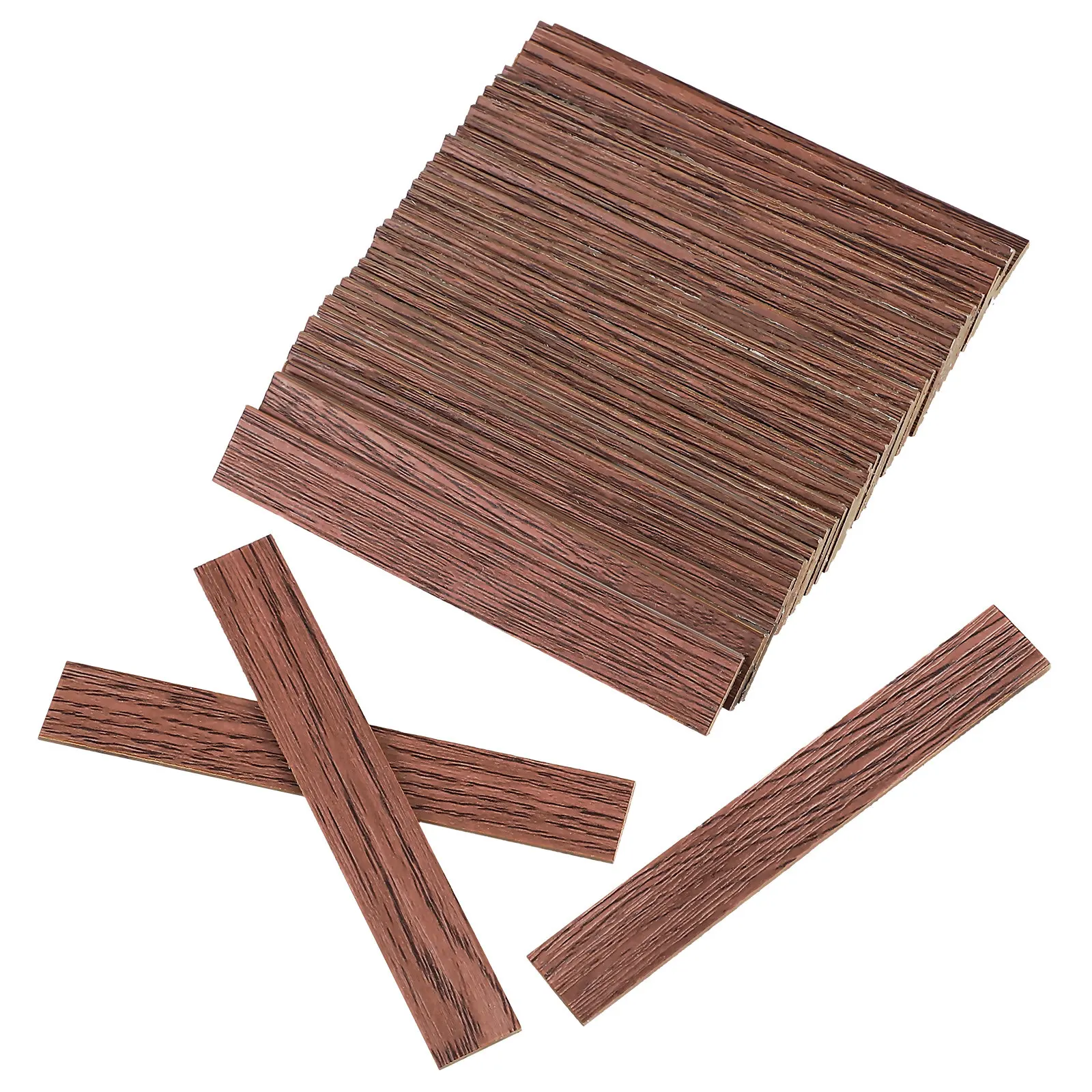 

40Pcs Dollhouse Flooring Peel and Stick Self Adhesive Miniature Wooden Floor Tiles for DIY Mini House Decor Realistic Simulated