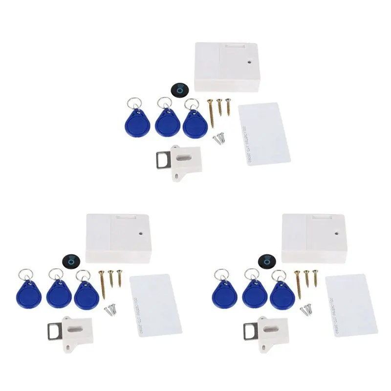 

# Best Choice 3X Digital Cabinet Intelligent Electronic Locks Invisible Sensor Lock EMID IC Card Drawer For Wardrobe Furniture B