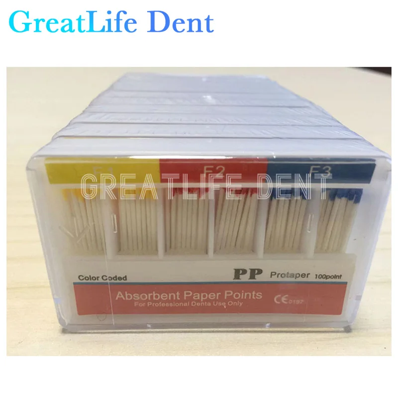 10box Dental Absorbent Paper Points F1 F2 F3 F4 F5 Dental Material Supplier GPP