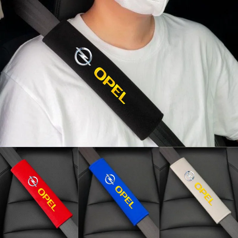 

2pcs Cotton Car Seat Belt Safety Belt Shoulder Protector Cover For Opel OPC LINE Astra Insignia Corsa Mokka Vectra Accessories