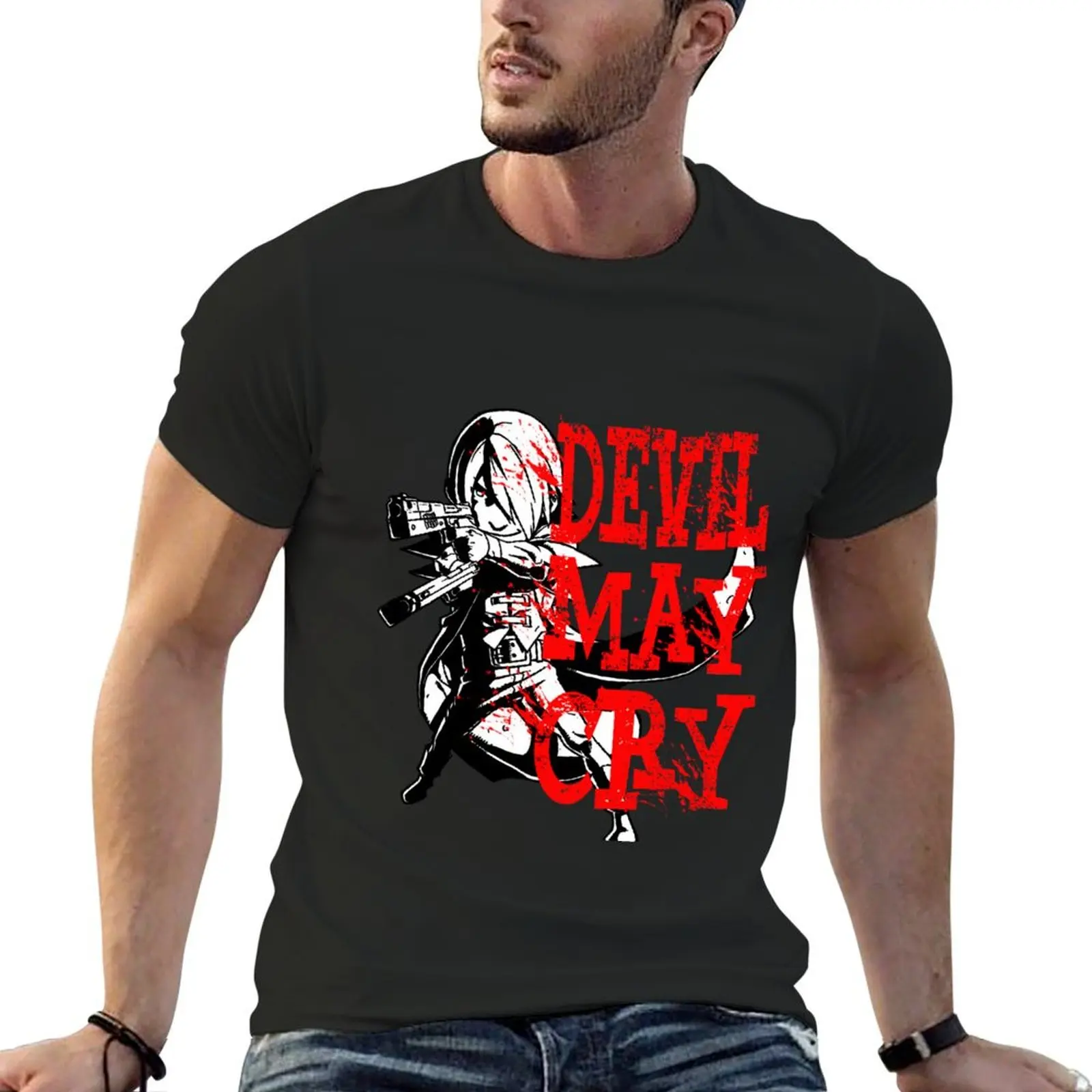 Chibi-Dante T-Shirt rapper graphic tees cotton graphic tees man clothes vintage anime shirt mens champion t shirts