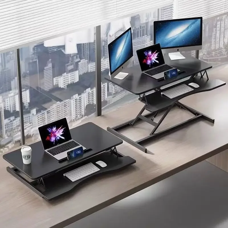 Standing notebook holder Desktop folding computer Desk lifting table Adjustable desktop height rack